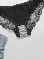 Ensemble de lingerie sexy en dentelle brodée pour femmes