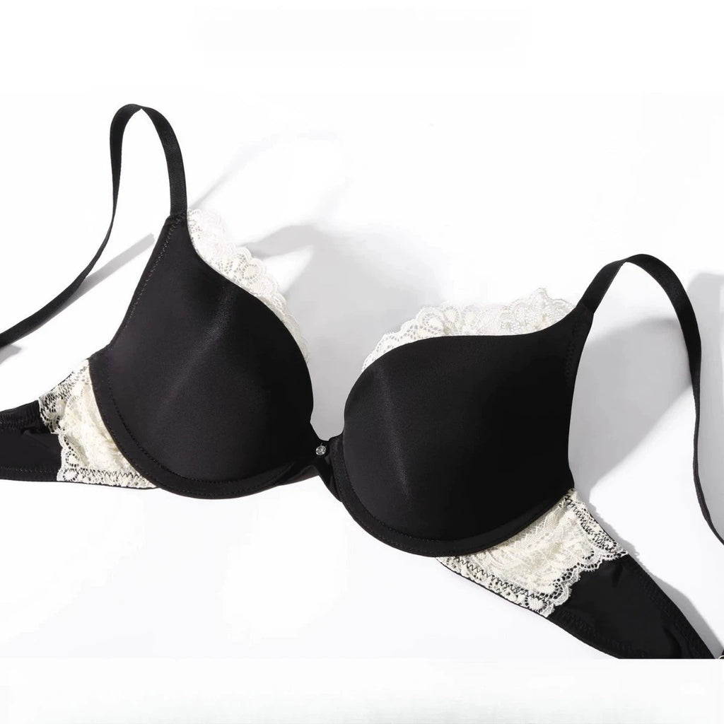 Ensemble de lingerie sexy en dentelle soutien-gorge push-up et culotte assortie pour femmes