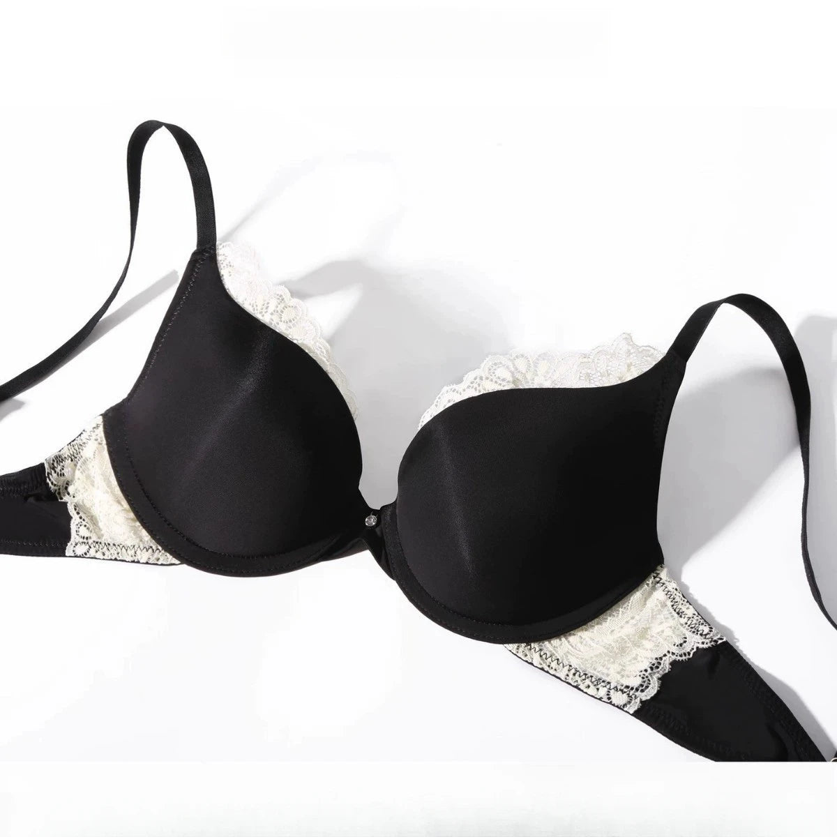Ensemble de lingerie sexy en dentelle soutien-gorge push-up et culotte assortie pour femmes