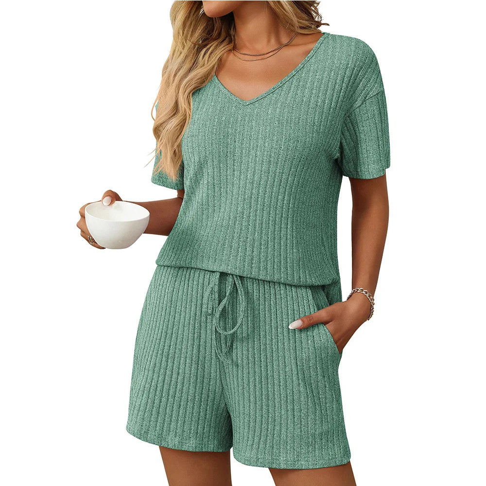 Ensembles décontracté ample short courts pour femmes