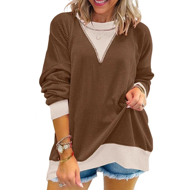 Sweat-shirt à manches longues pour femmes