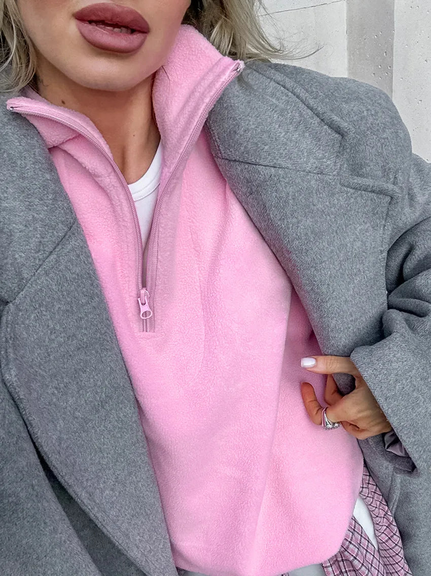 Sweat-shirt à capuche en molleton pour femmes