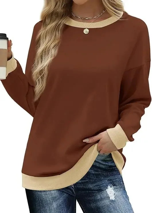 Sweat-shirt ample pour femmes