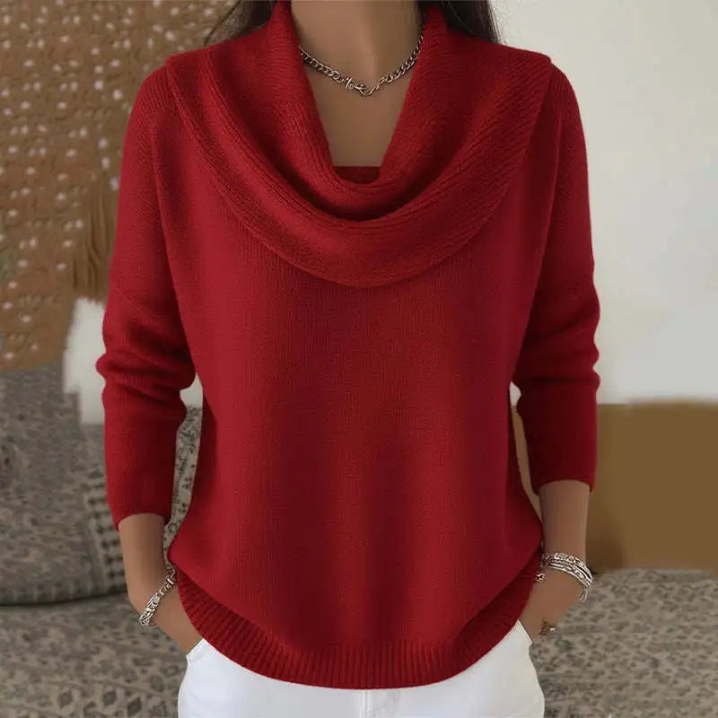 Pull en tricot à manches longues pour femmes