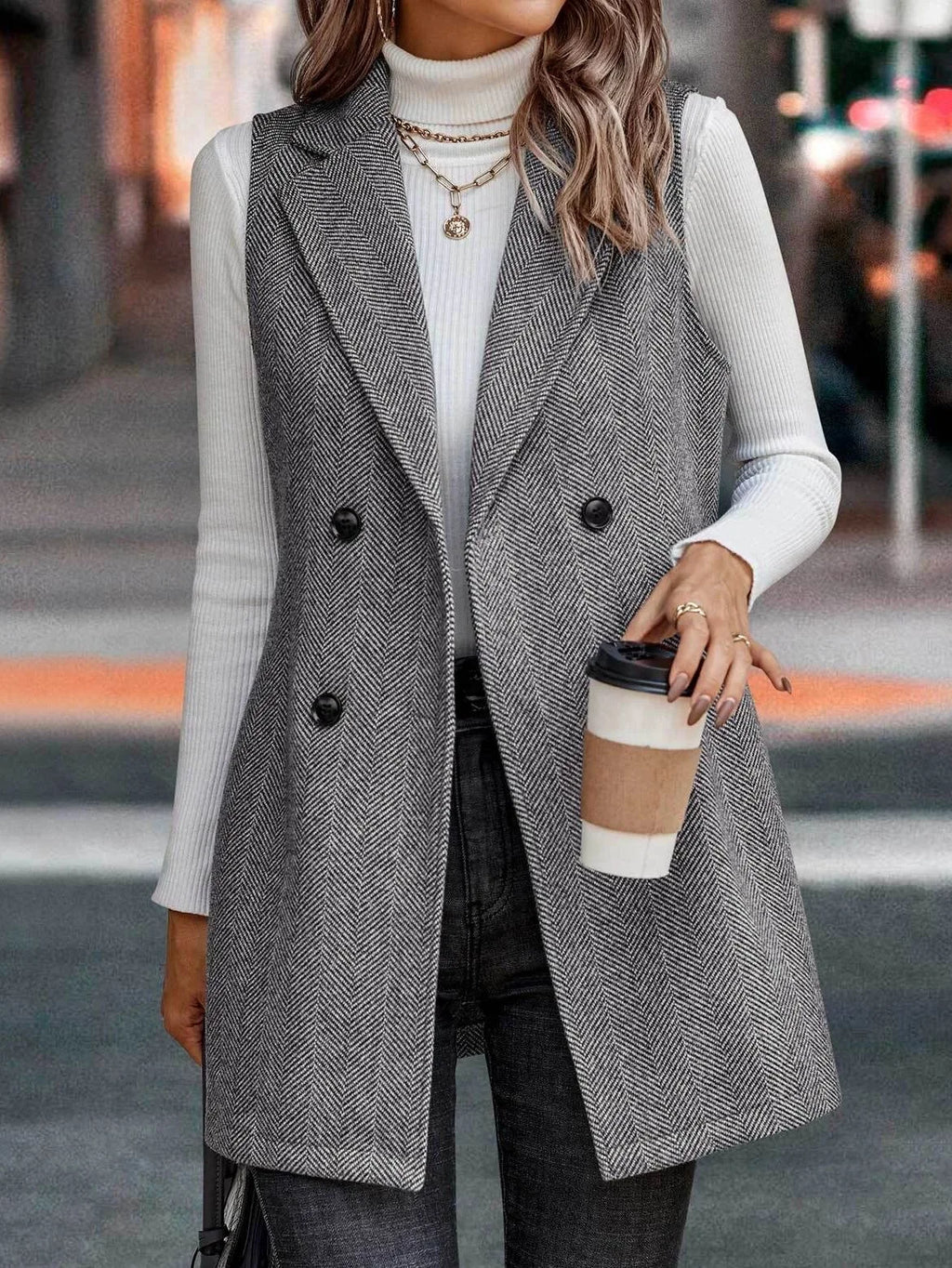 Gilets décontracté ample sans manches pour femmes