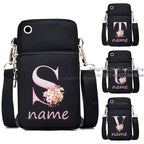 Sac à bandoulière pour téléphone portable floral pour femmes