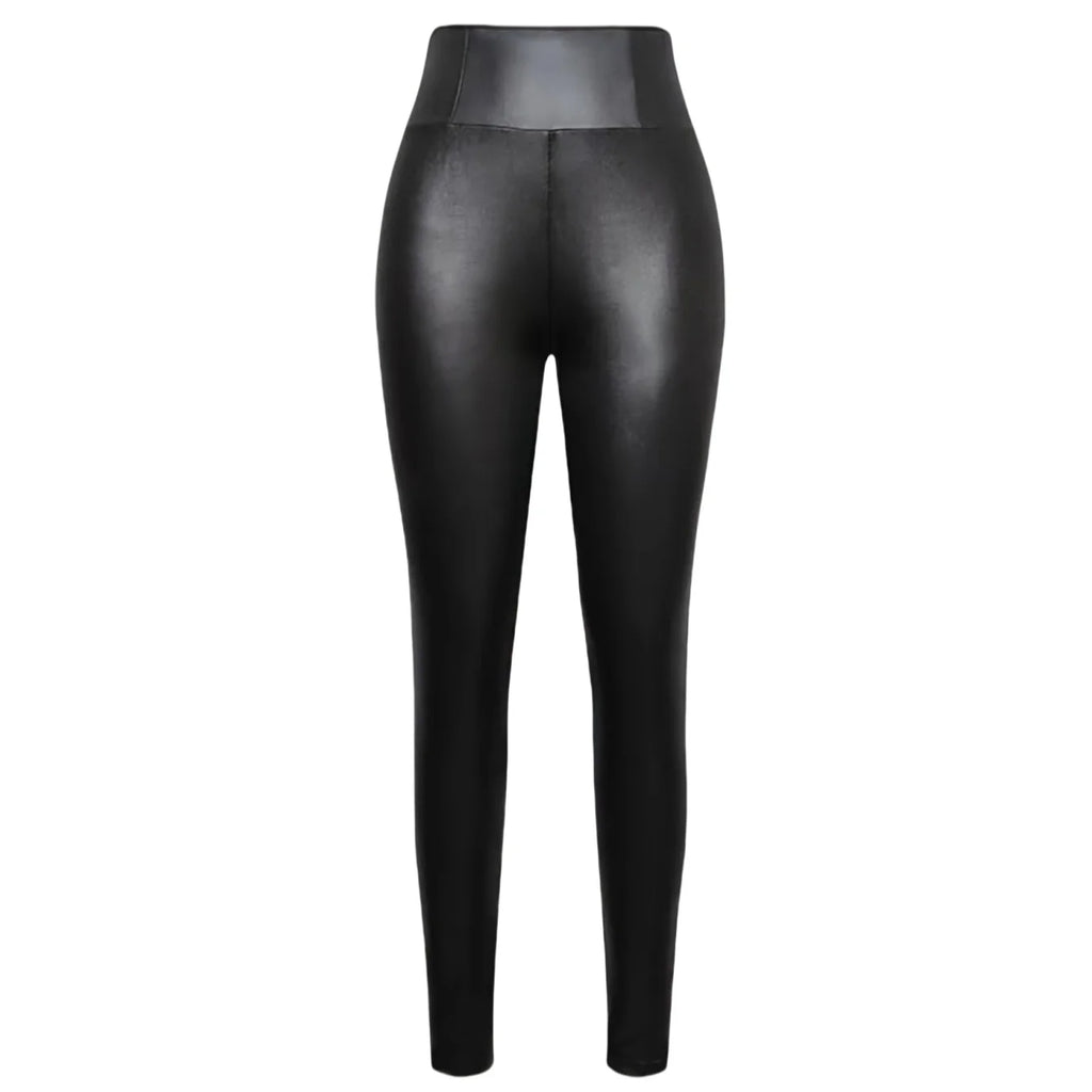 Pantalon moulant en cuir pour femmes