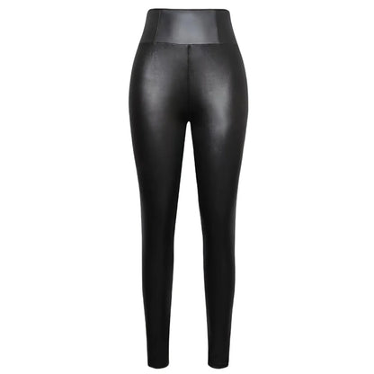Pantalon Moulant Effet Cuir Femme – Coupe Ajustée