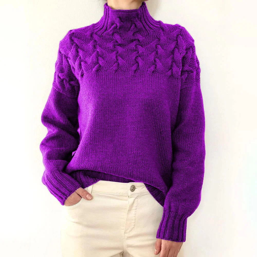 Pull en maille à manches longues pour femmes