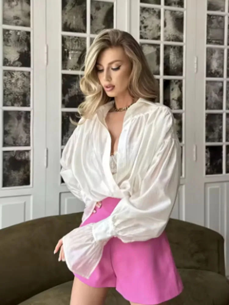 Chemise à manches longues pour femmes