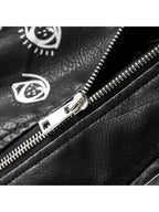 Veste courte en faux cuir Pu pour femmes