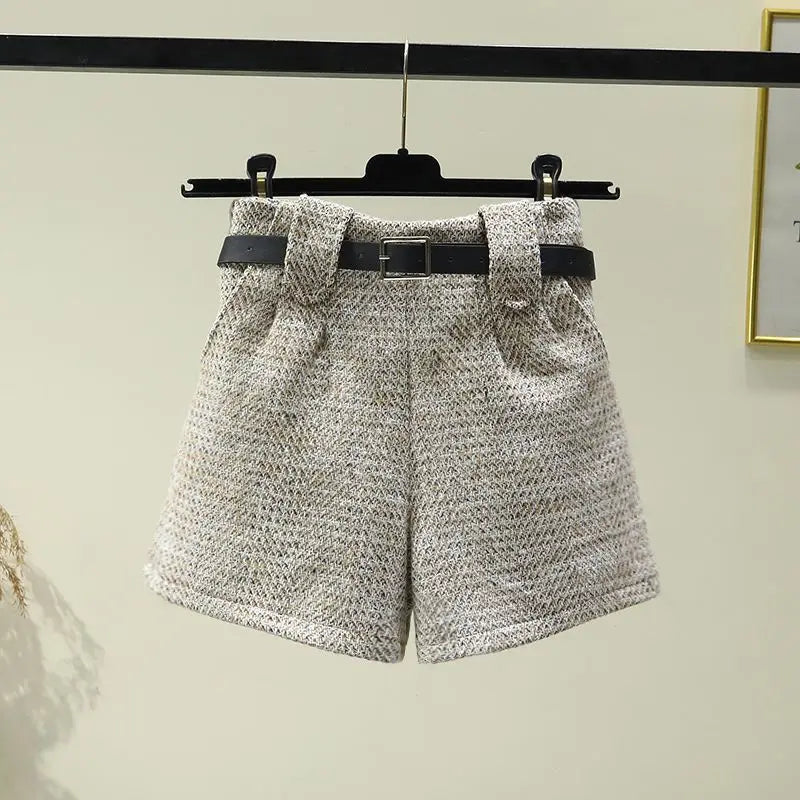 Short à carreaux pour femmes