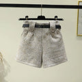 Short à carreaux pour femmes