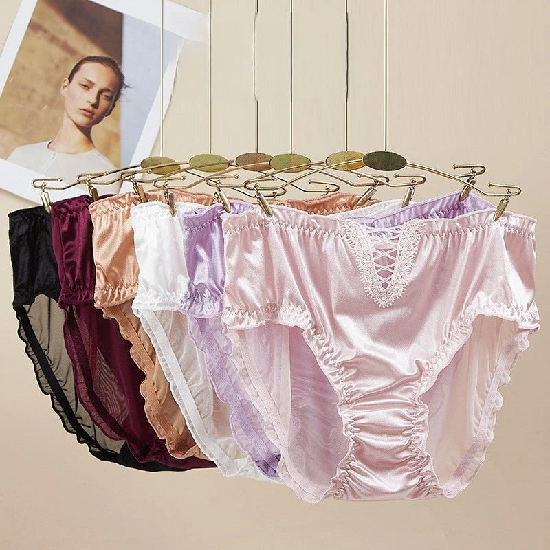 Culotte en maille de dentelle creuse sexy pour femmes