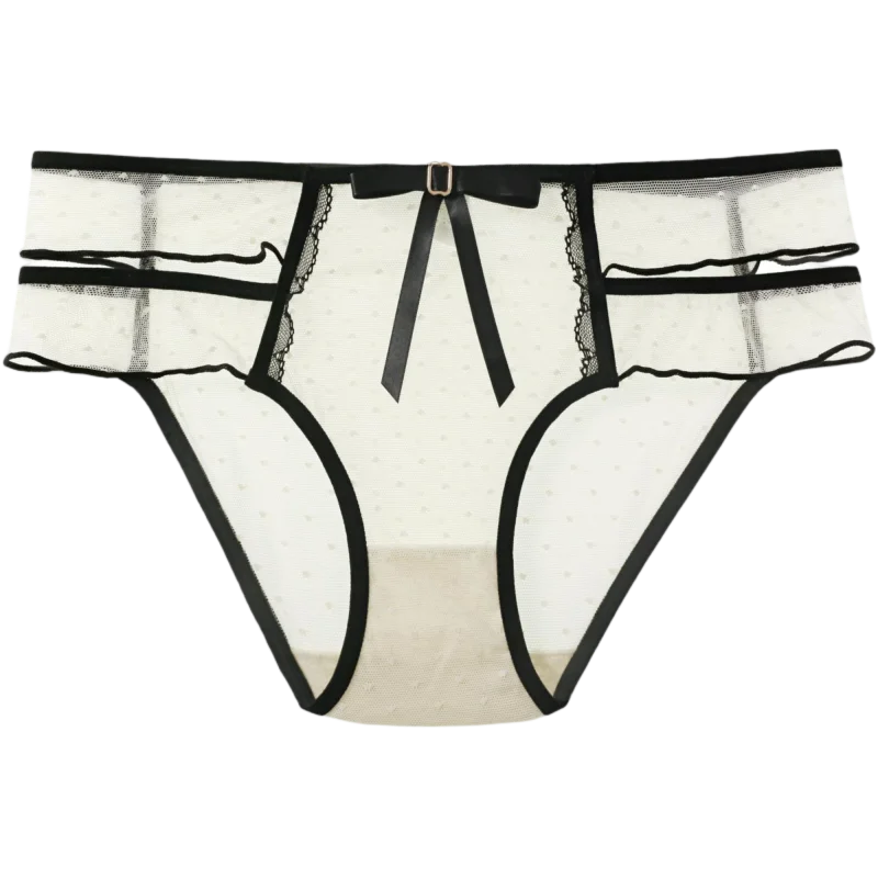 Culotte transparente à taille basse pour femmes