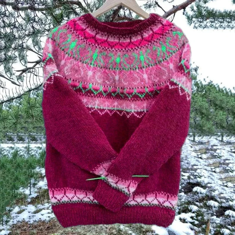 Pull en tricot à manches longues pour femmes