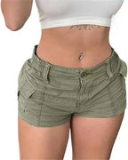 Short en jean uni pour femmes