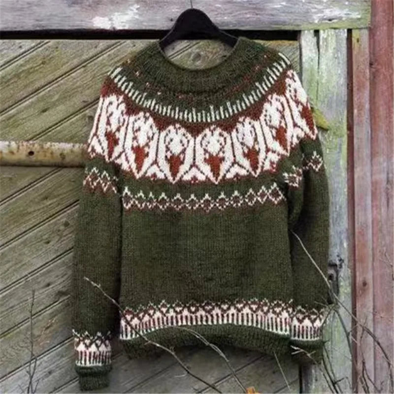 Pull en tricot à manches longues pour femmes