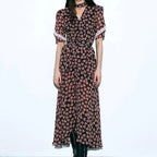 Robe longue à imprimé floral pour femmes