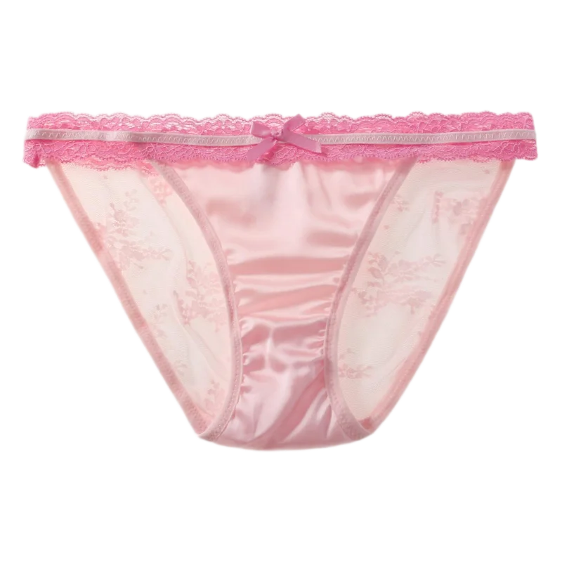 Culotte avec dentelle taille basse pour femmes