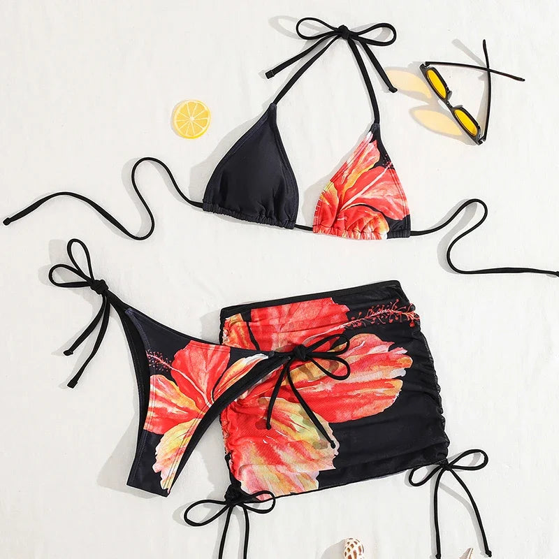 Ensemble maillot de bain 3 pièces pour femmes