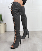 Botte à talon au-dessus du genou pour femmes