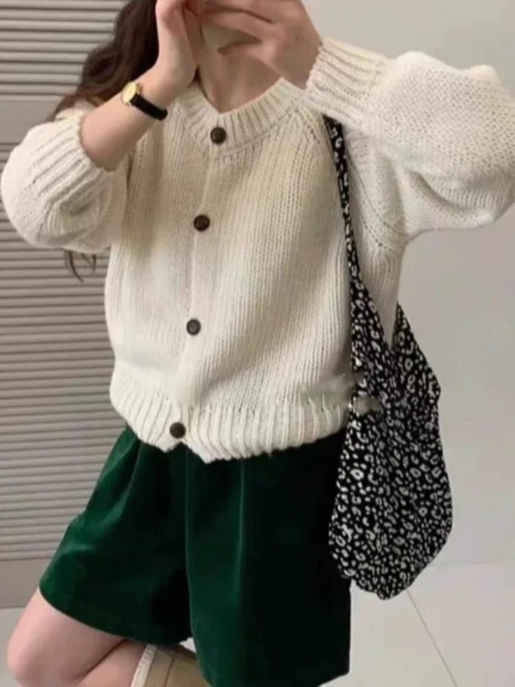 Cardigan Uni Femme – Maille Douce