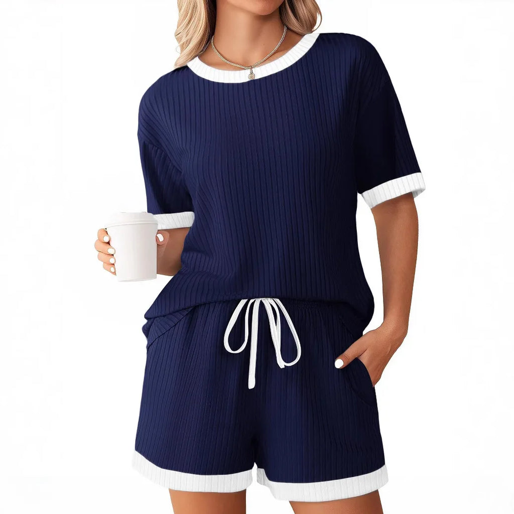 Ensemble short courts décontracté pour femmes
