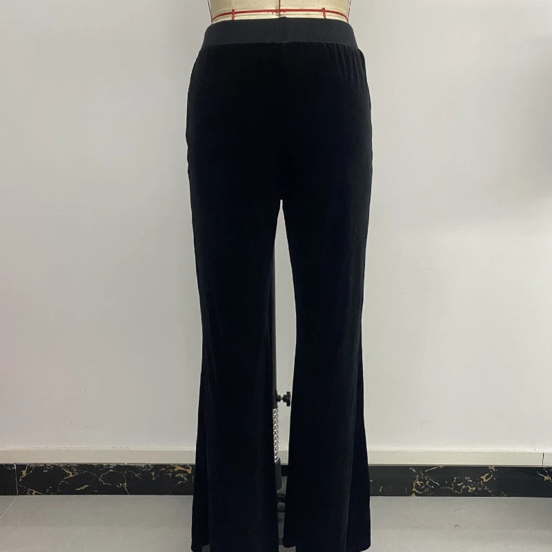 Pantalon évasé Baggy décontracté pour femmes