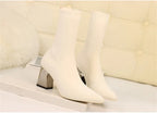 Bottines extensibles en tricot de haute qualité pour femmes
