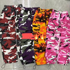 Pantalon ample de couleur camouflage esthétique pour femmes
