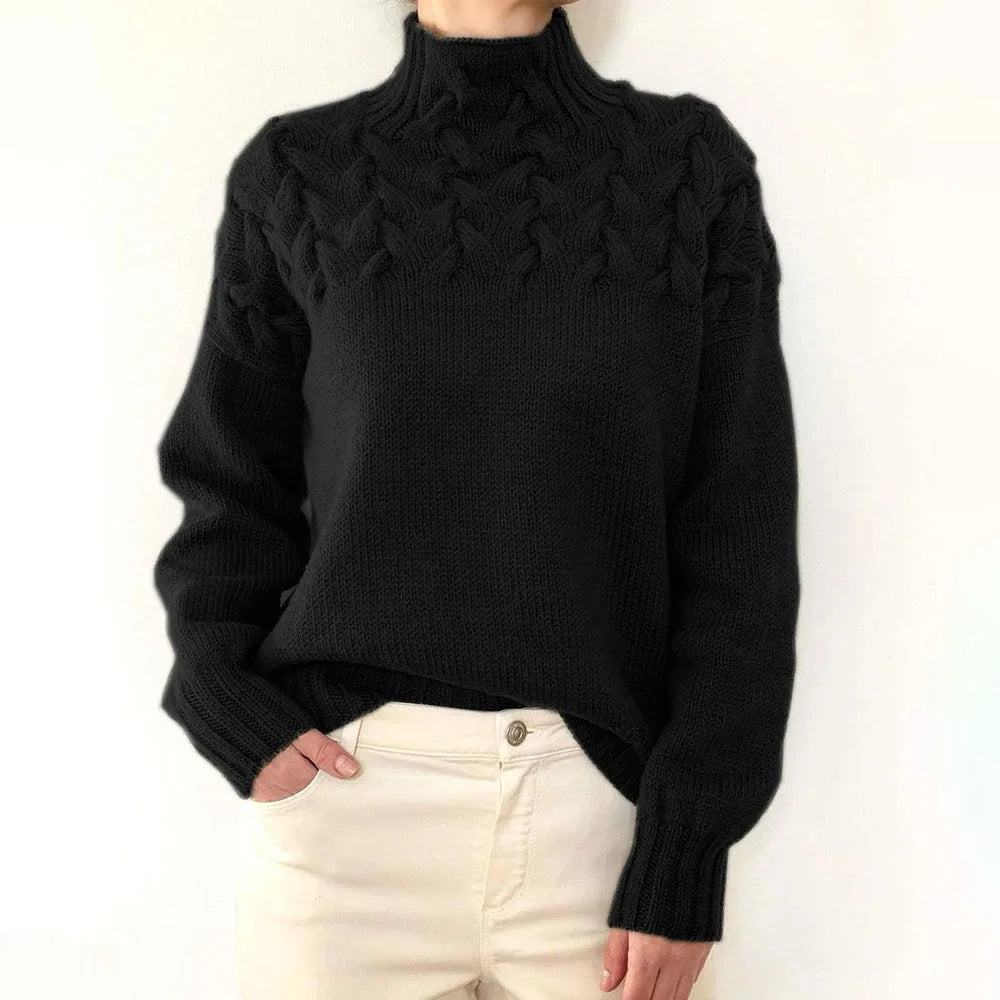Pull en maille à manches longues pour femmes