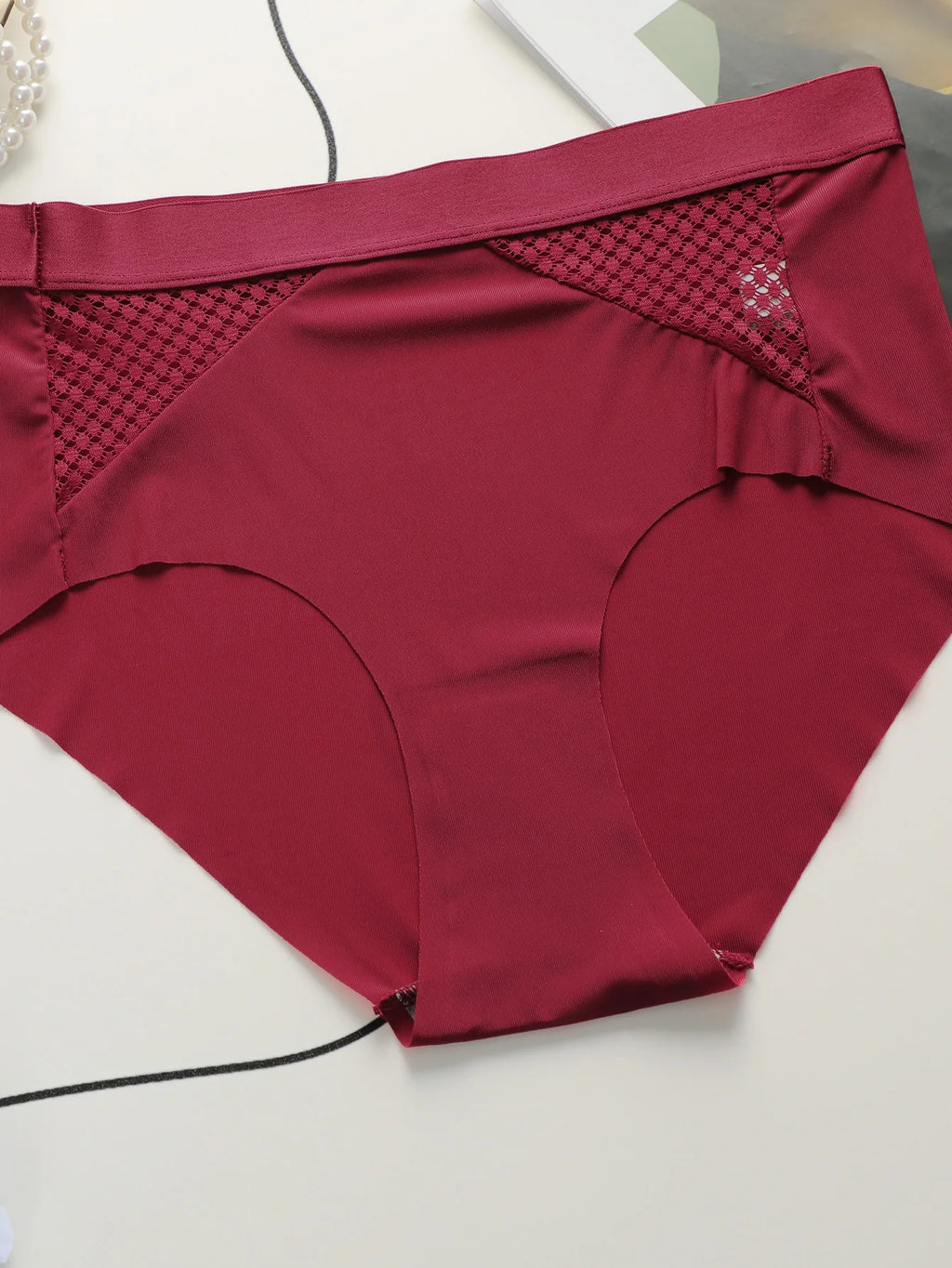 Culotte sans couture en soie glacée pour femmes