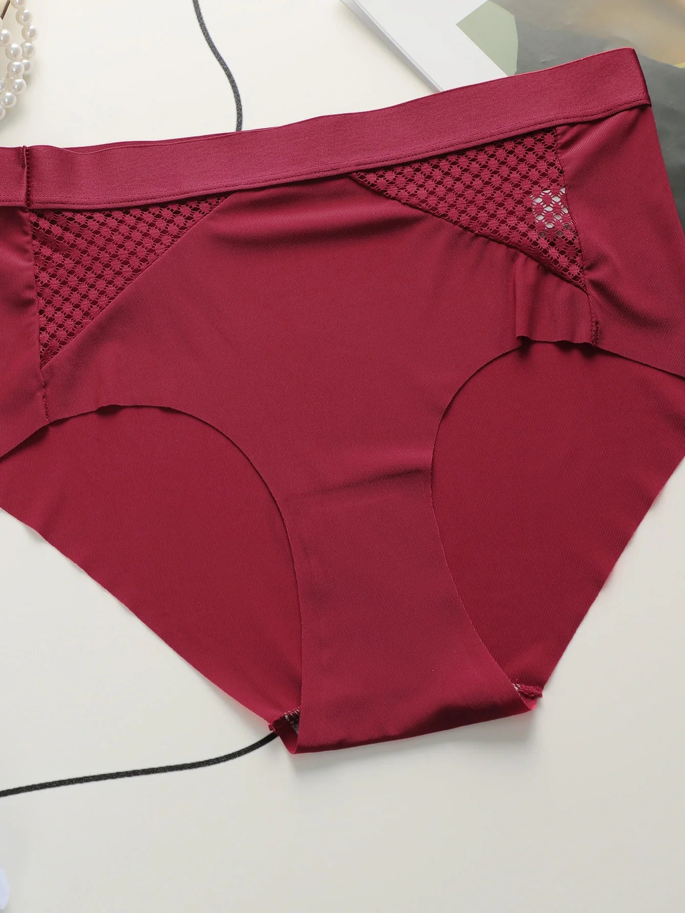 Culotte sans couture en soie glacée pour femmes