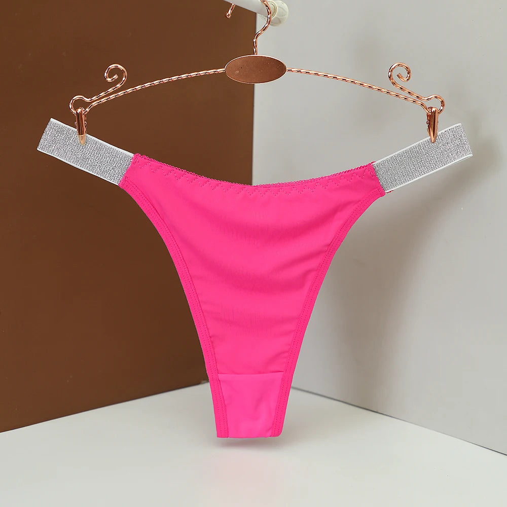 String avec strass lettres et diamants pour femmes