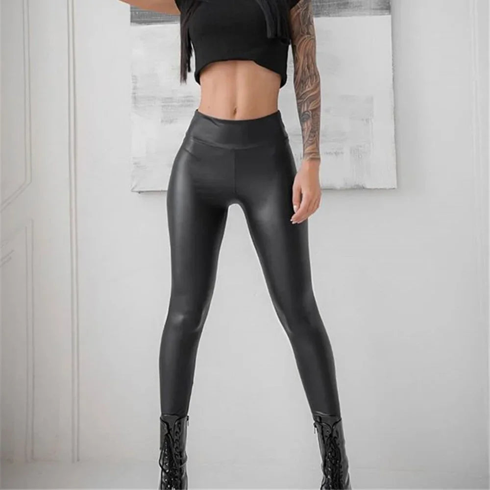 Legging Taille Haute Femme – Similicuir