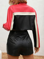 Veste en similicuir vintage pour femmes