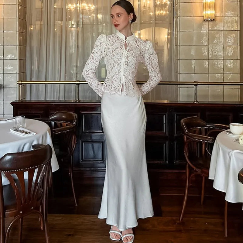 Chemise transparent et dentelle pour femmes