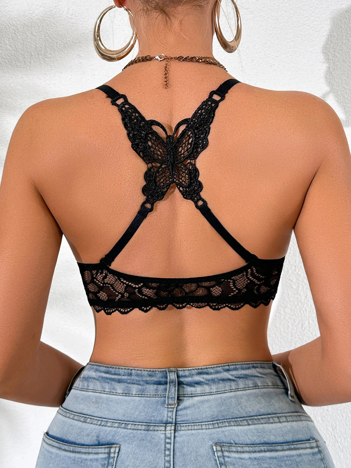 Soutien-Gorge Push-Up Femme – Dentelle et Fermeture Devant