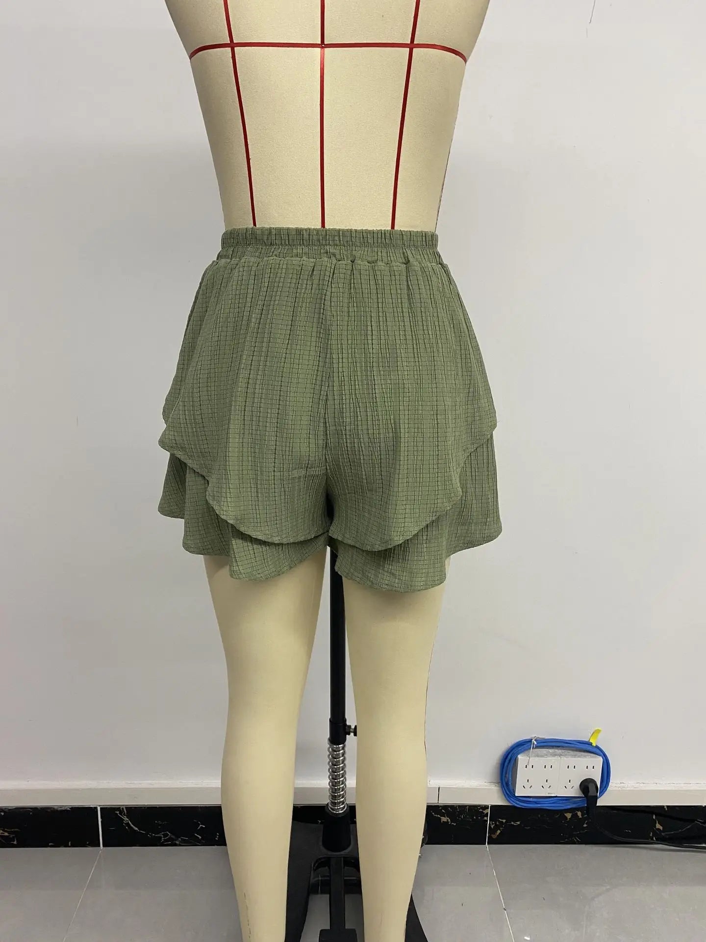 Short Buggy décontracté de couleur unie pour femmes