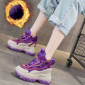 Baskets à semelle compensée Air Mesh pour femmes