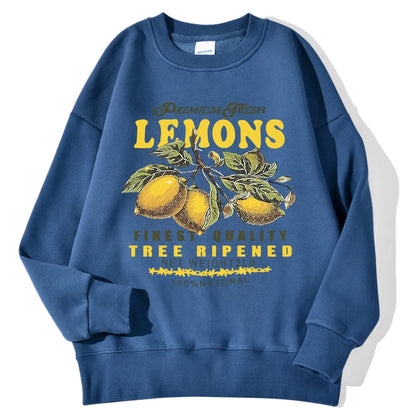 Sweat à Capuche Femme – Imprimé Léopard, Citrons et Soleil