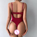 Body moulant sans manches col en V pour femmes
