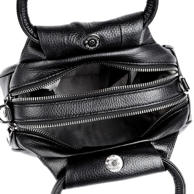 Sac à main en cuir véritable pour femmes