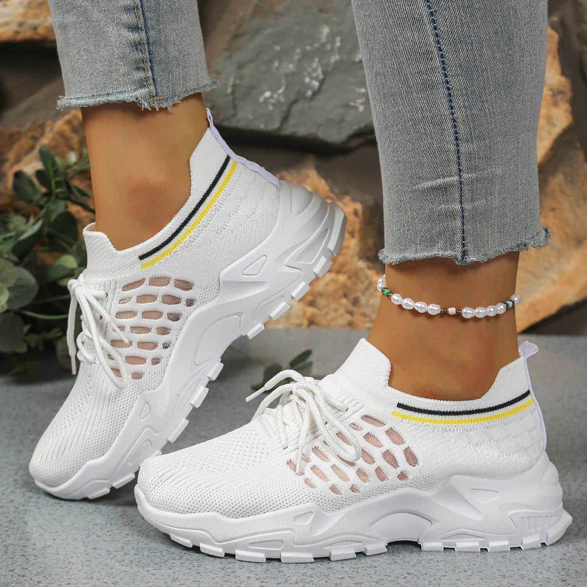 Baskets en maille respirante pour femmes