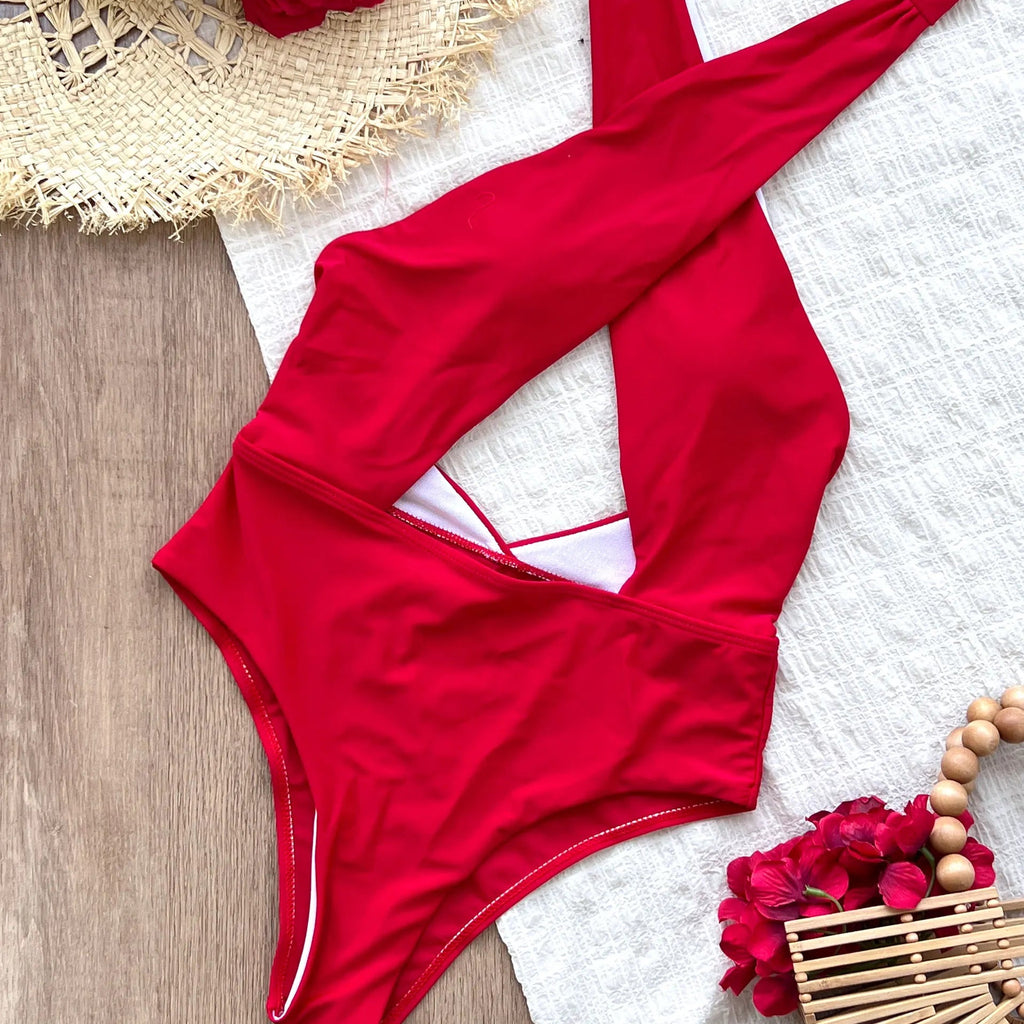 Maillots de bain une pièce découpé dos nu pour femmes