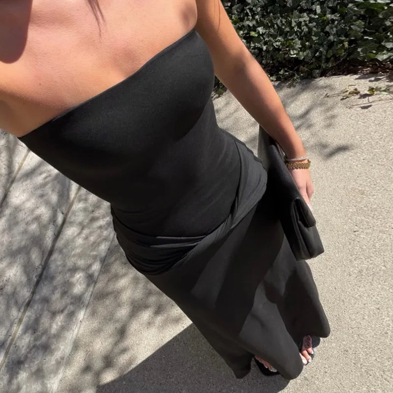 Robe longue bustier pour femmes