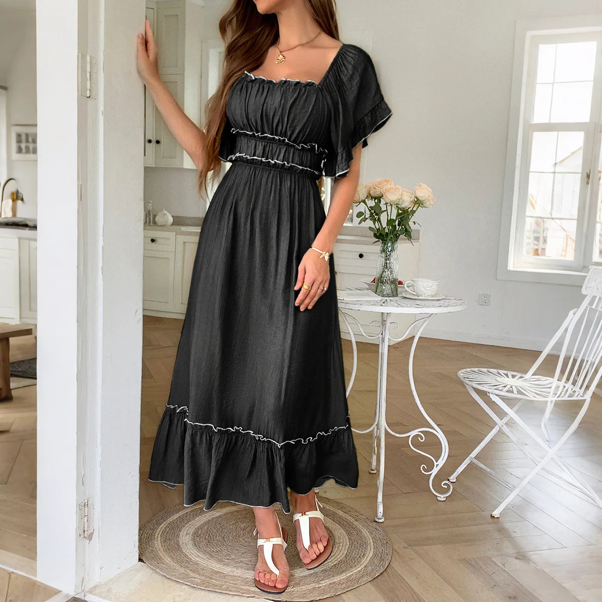 Robes longues amples et décontractées pour femmes