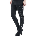 Leggings à lacets gothiques pour femmes