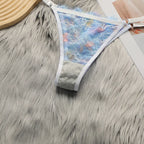 Ensemble de lingerie en dentelle et résille transparente pour femmes